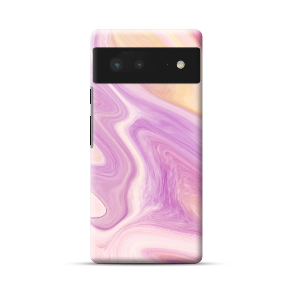 Purple Yellow Marble Google Pixel 6 Case