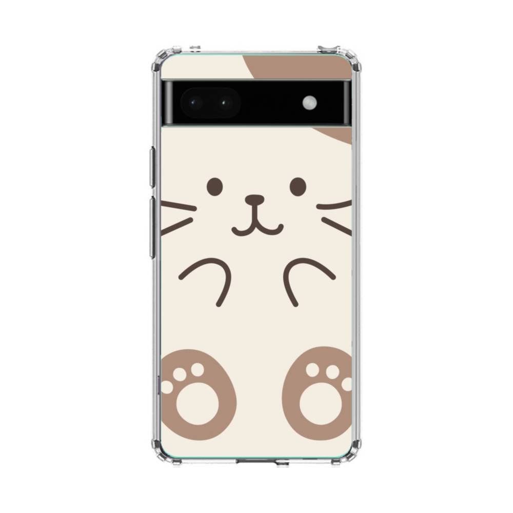 Cat Minimal Google Pixel 6a Clear Case Case Custom