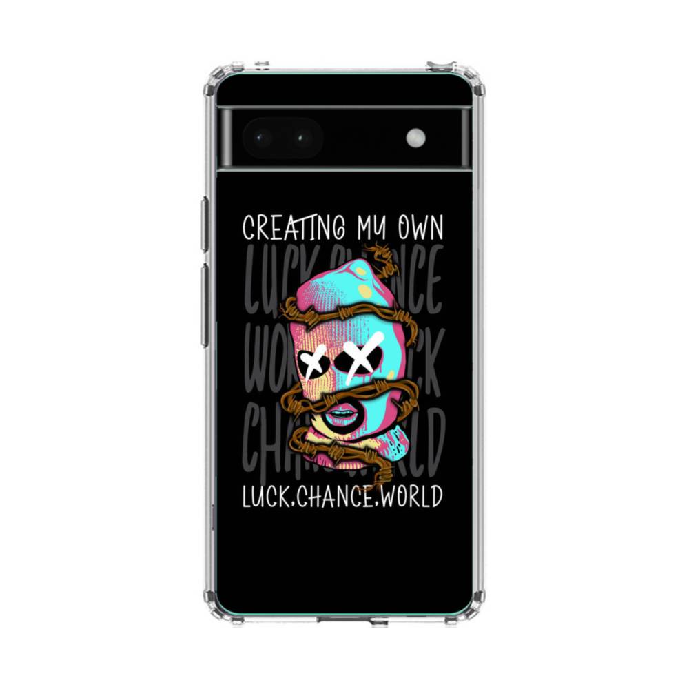 Gangster Mask Google Pixel 6a Clear Case Case Custom