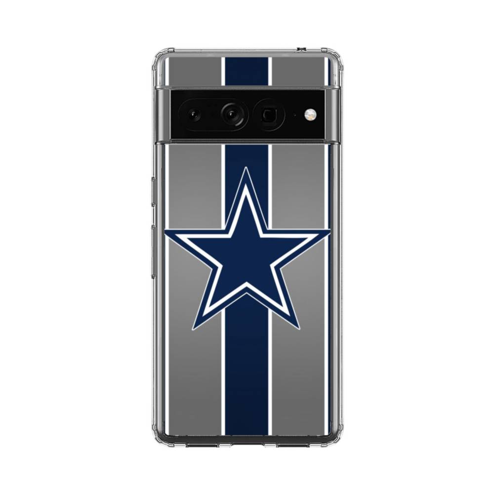 Dallas Cowboys Strips Google Pixel 7 Pro Clear Case