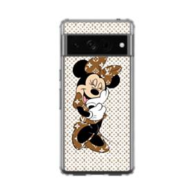 Gray Louis Vuitton Logo Google Pixel 7 Pro Clear Case