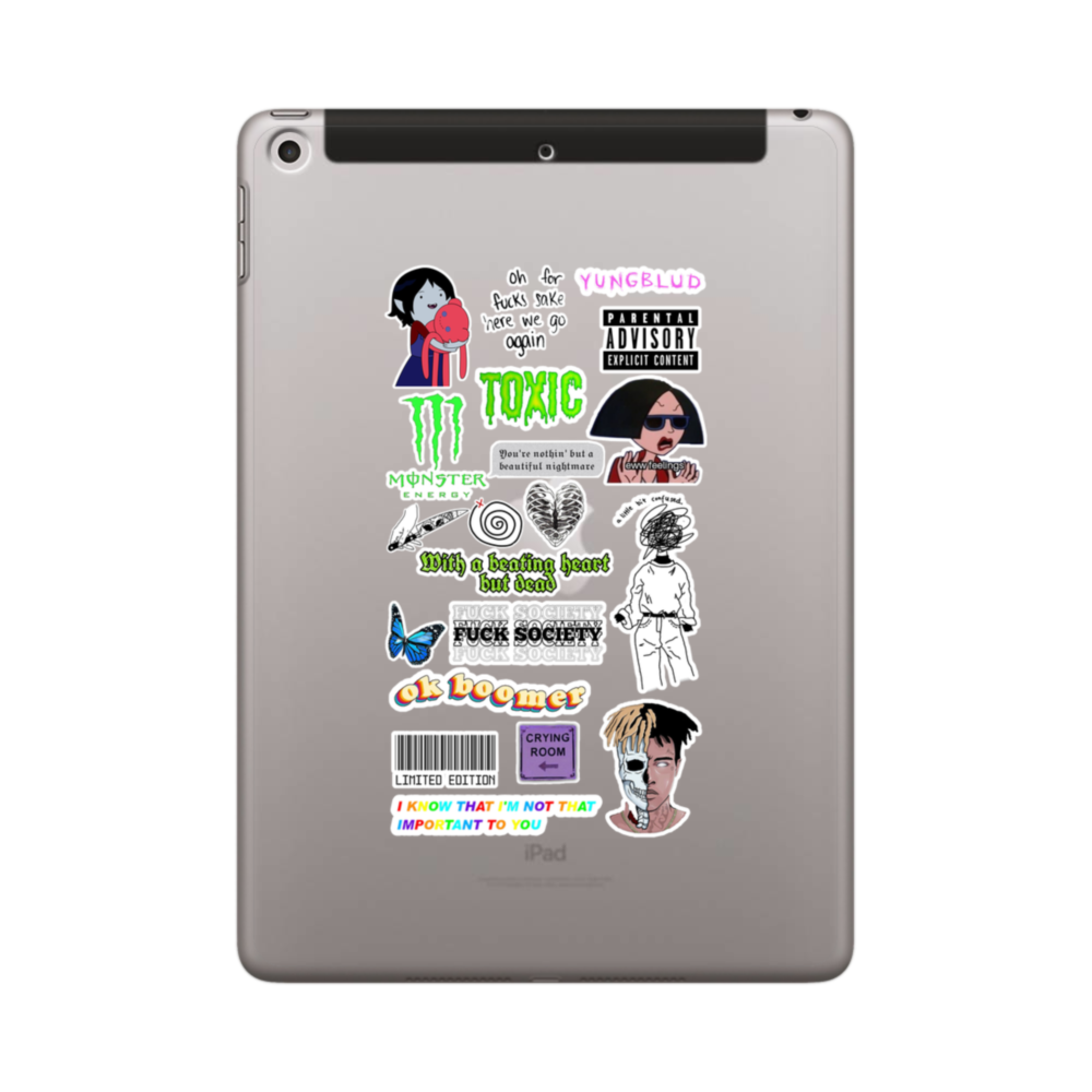 XXXtentacion Stickers iPad 9.7 (2018) Clear Case | Case-Custom