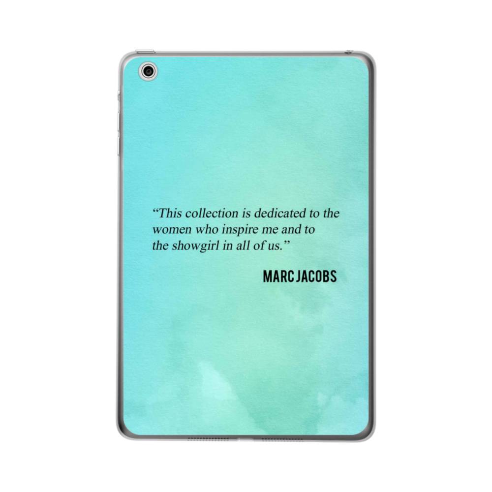Marc Jacobs Quote iPad mini 4 Clear Case | Case-Custom