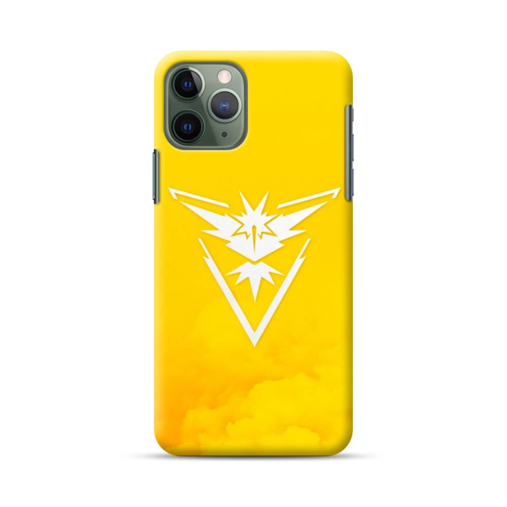 Pokemon Go Logo Team Instinct Yellow Iphone 11 Pro Case Case Custom