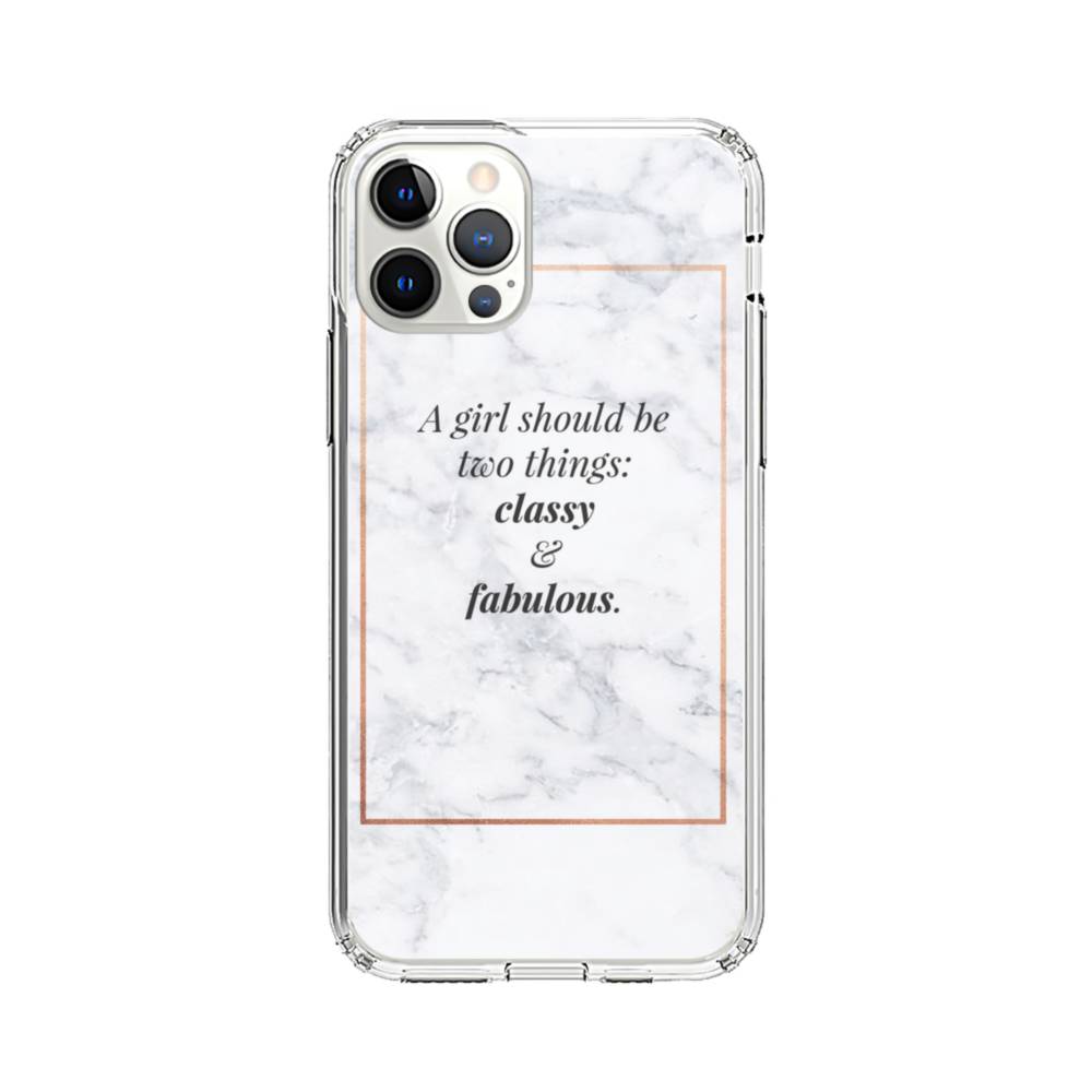 Marty Fielding zege verkenner Coco Chanel Quote Classy And Fabulous iPhone 12 Pro Max Clear Case |  Case-Custom