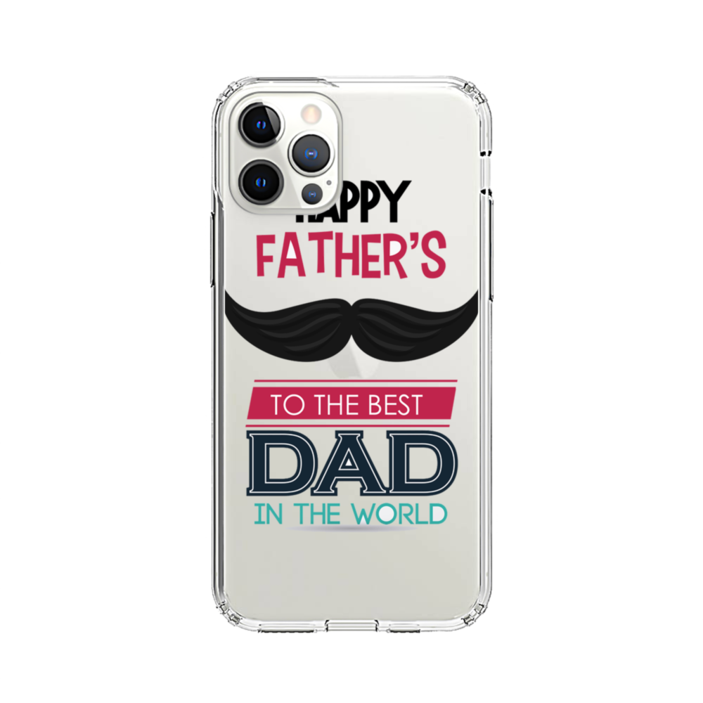 Happy Father s Day iPhone 12 Pro Max Clear Case Case Custom