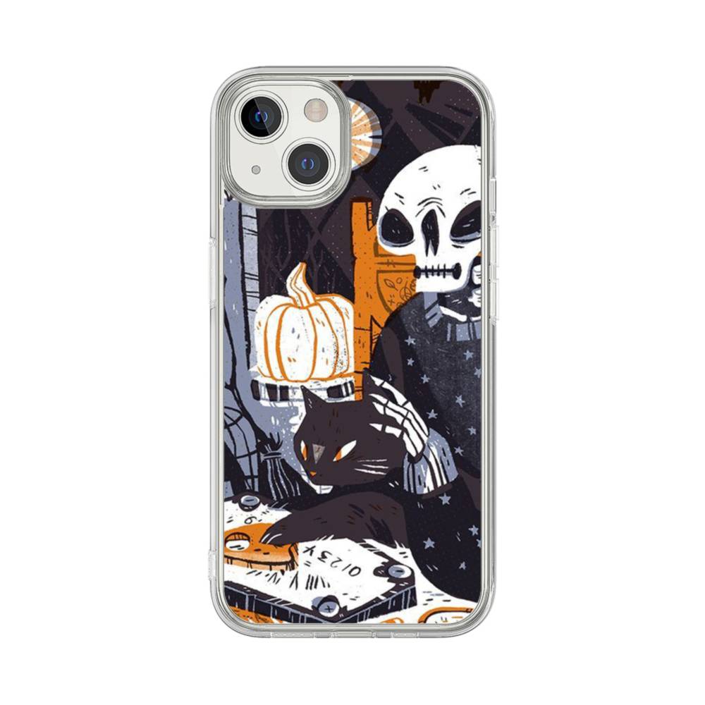 Halloween Illustration iPhone 13 Clear Case Case Custom