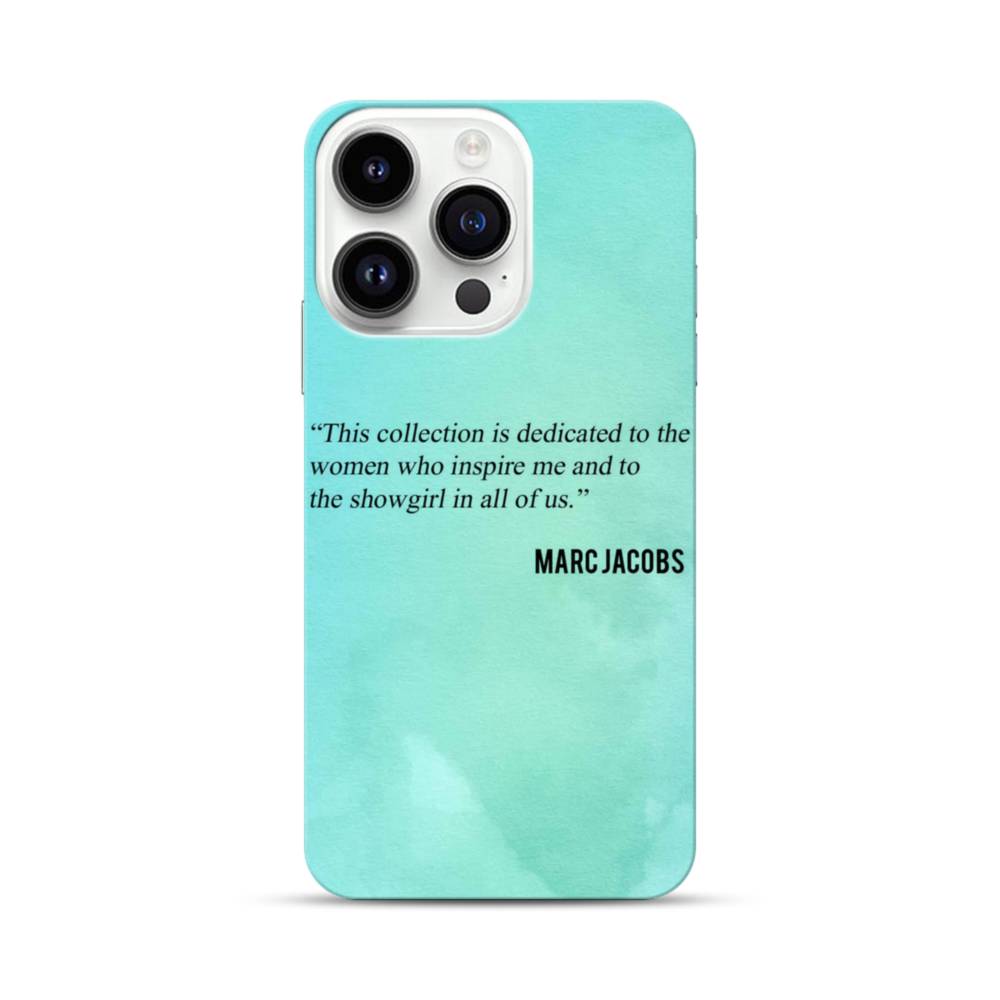 Marc Jacobs Quote iPhone 14 Pro Case Case Custom