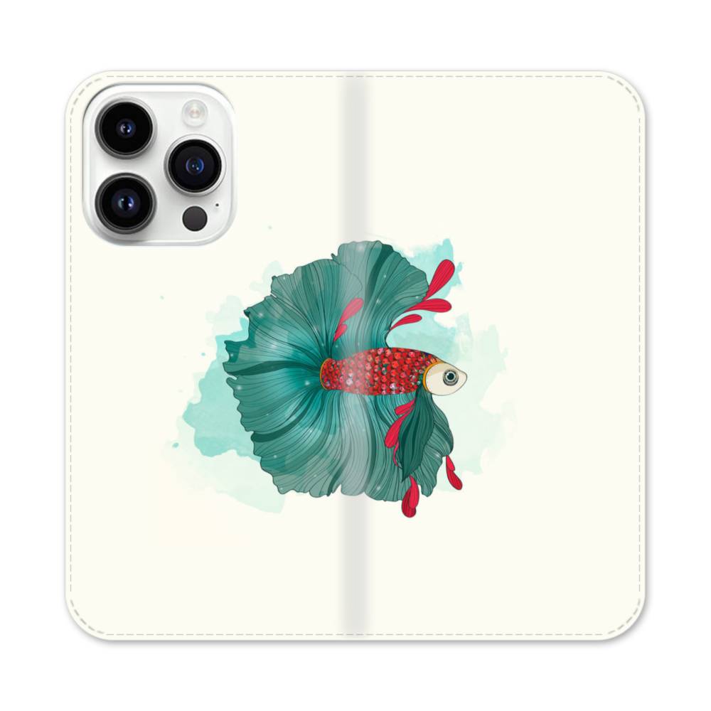 Betta Fish iPhone 14 Pro Flip Case