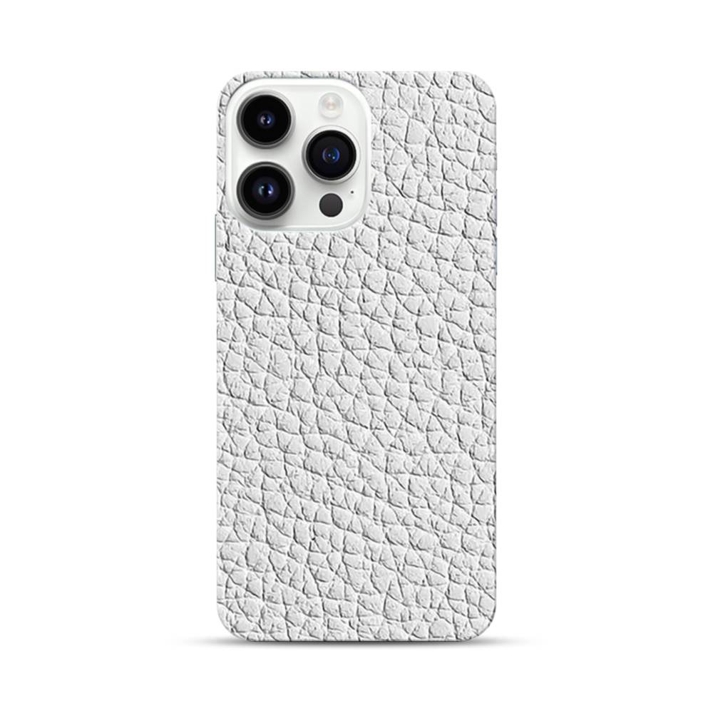 white leather iphone 14 pro case