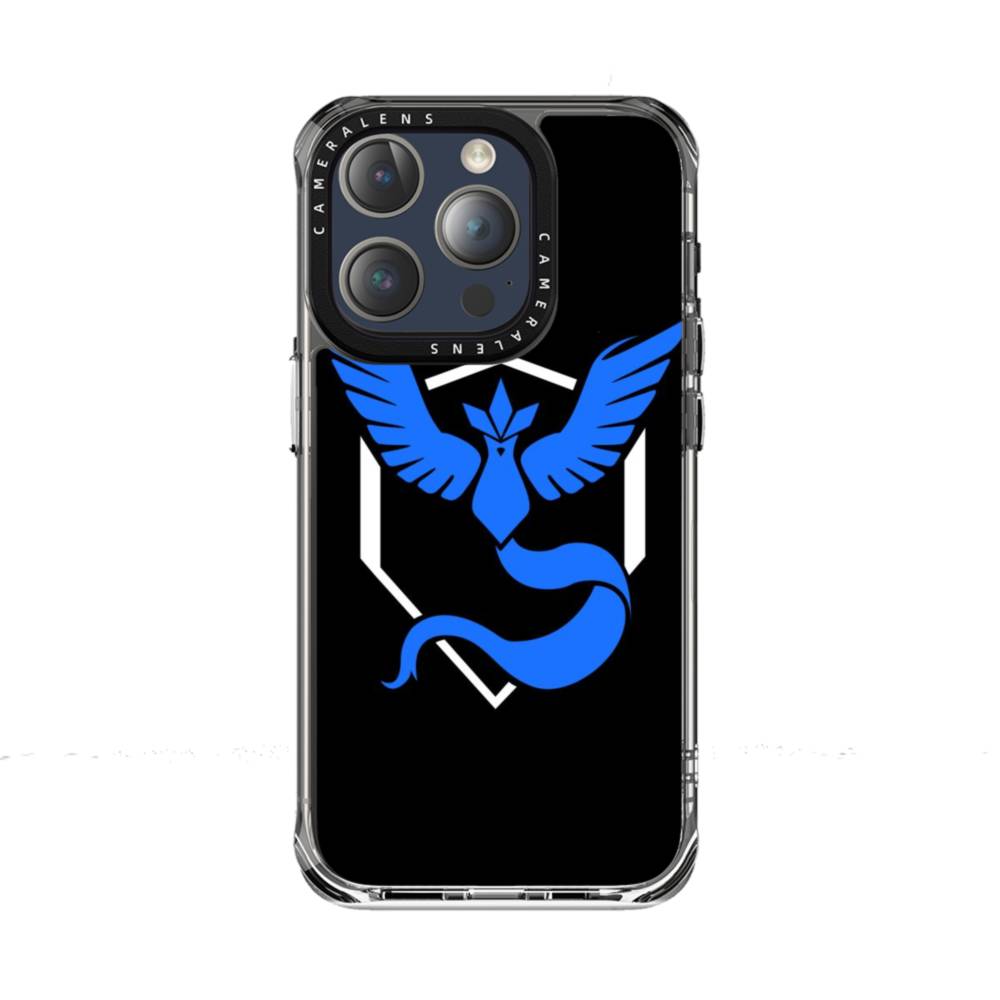 Pokemon Go Team Mystic Blue Logo iPhone 15 Pro Clear Case Case