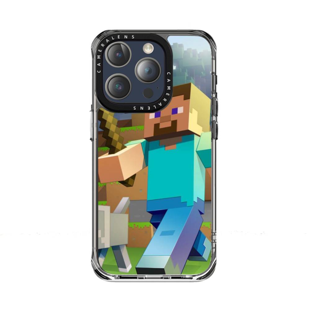 Minecraft iPhone 15 Pro Clear Case Case Custom