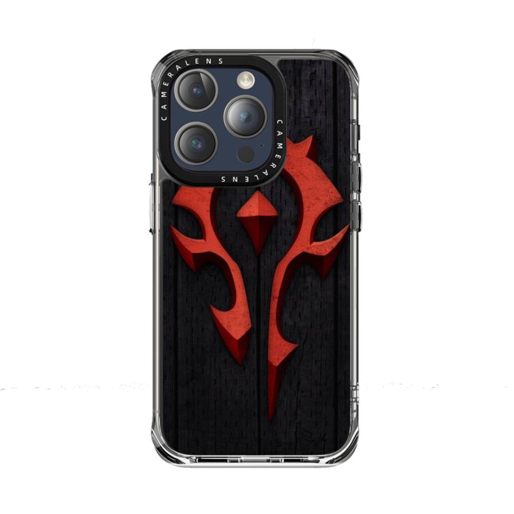 World Of Warcraft Horde Sign iPhone 15 Pro Clear Case Case Custom