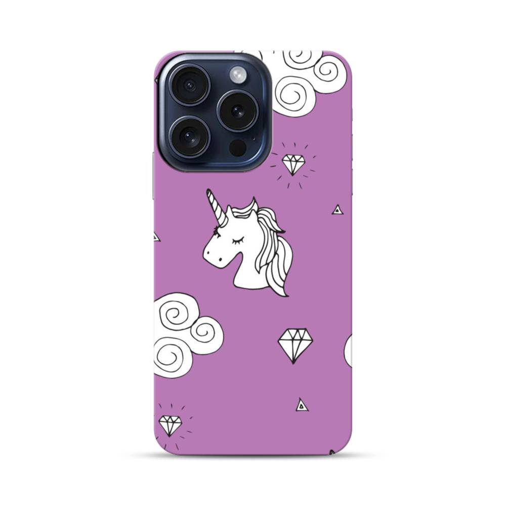 Unicorn Clouds iPhone 15 Pro Defender Case | Case-Custom