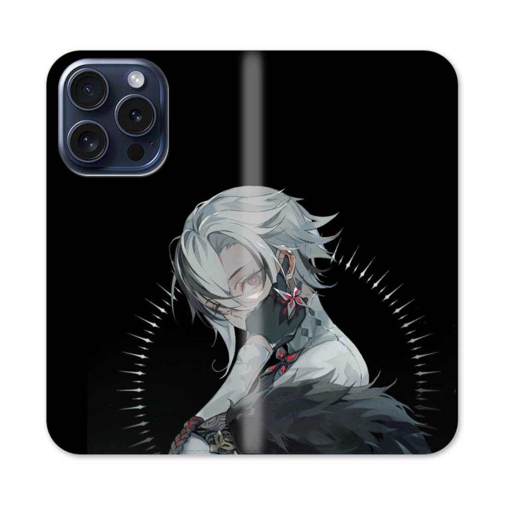 Arlecchino Genshin iPhone 15 Pro Flip Case | Case-Custom