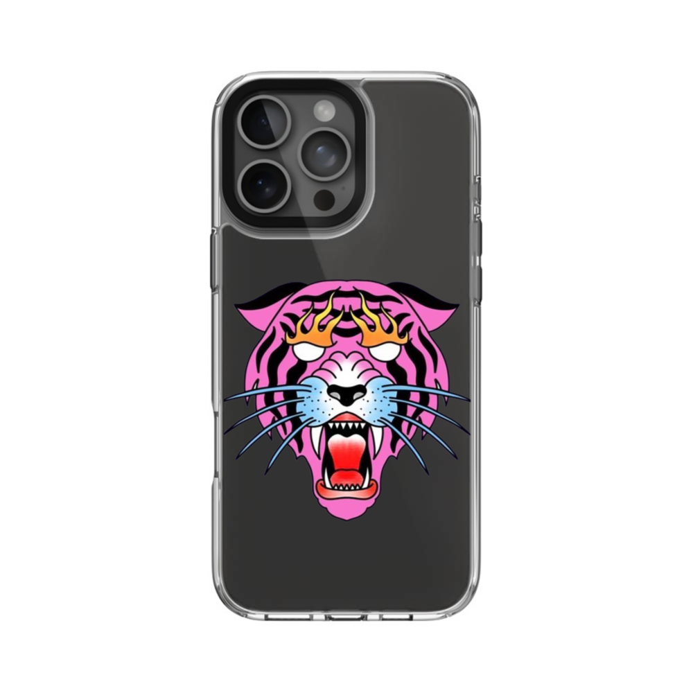 Neon Tiger iPhone 16 Pro Max Clear Case | Case-Custom