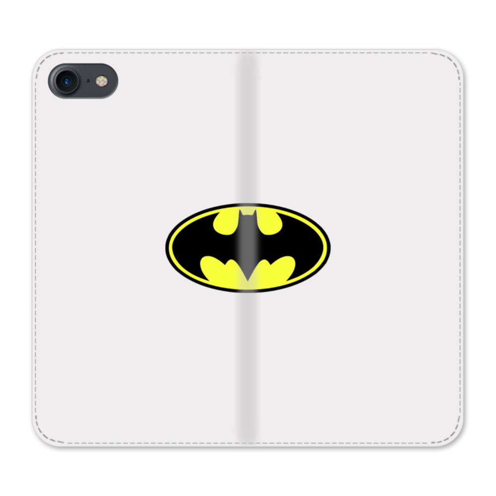 Transparent Batman Logo iPhone 8 Flip Case Case Custom