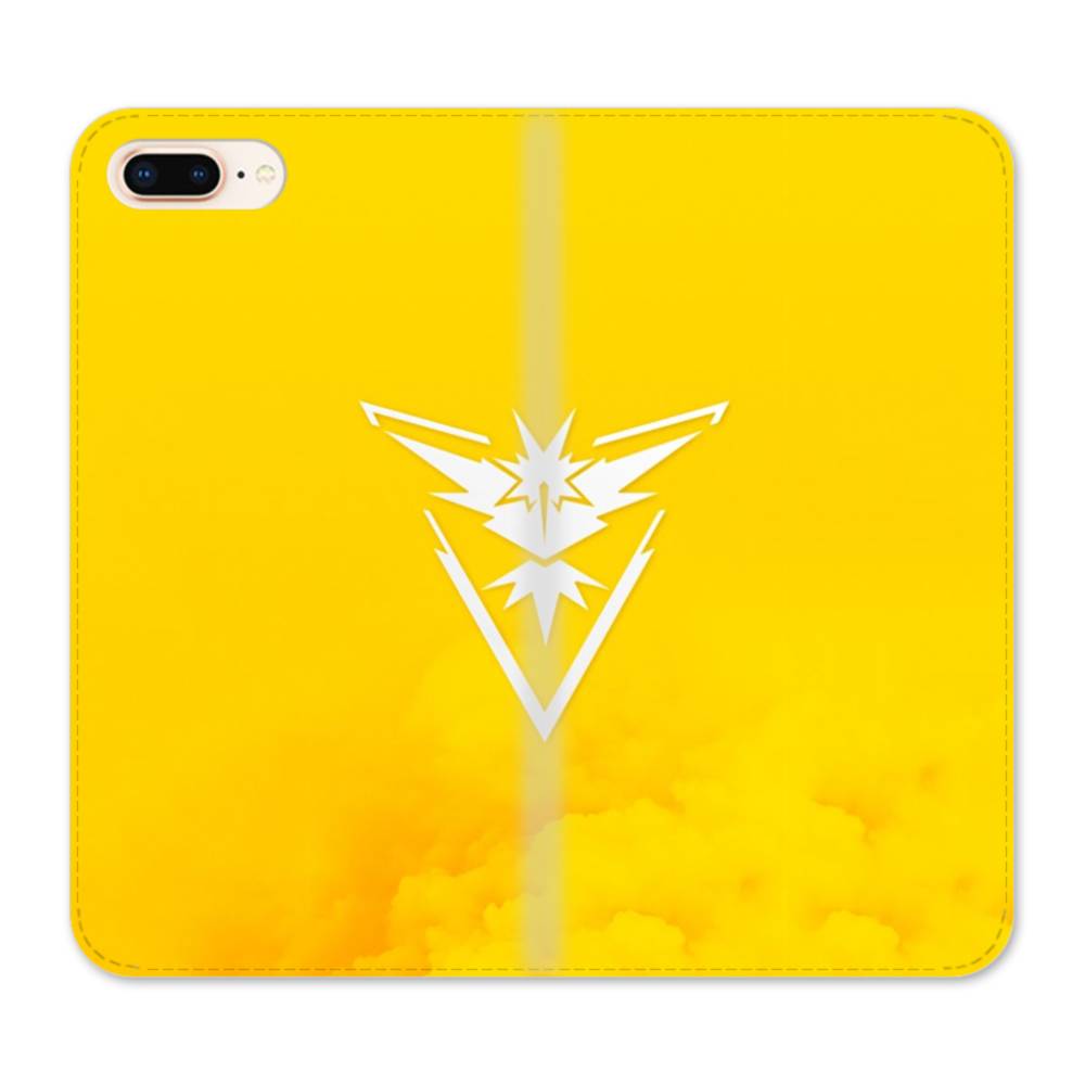 Pokemon Go Logo Team Instinct Yellow Iphone 8 Plus Flip Case Case Custom