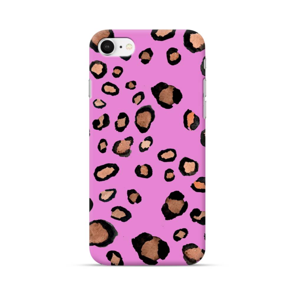 Hot Pink Leopard iPhone SE 2020 Case Case Custom