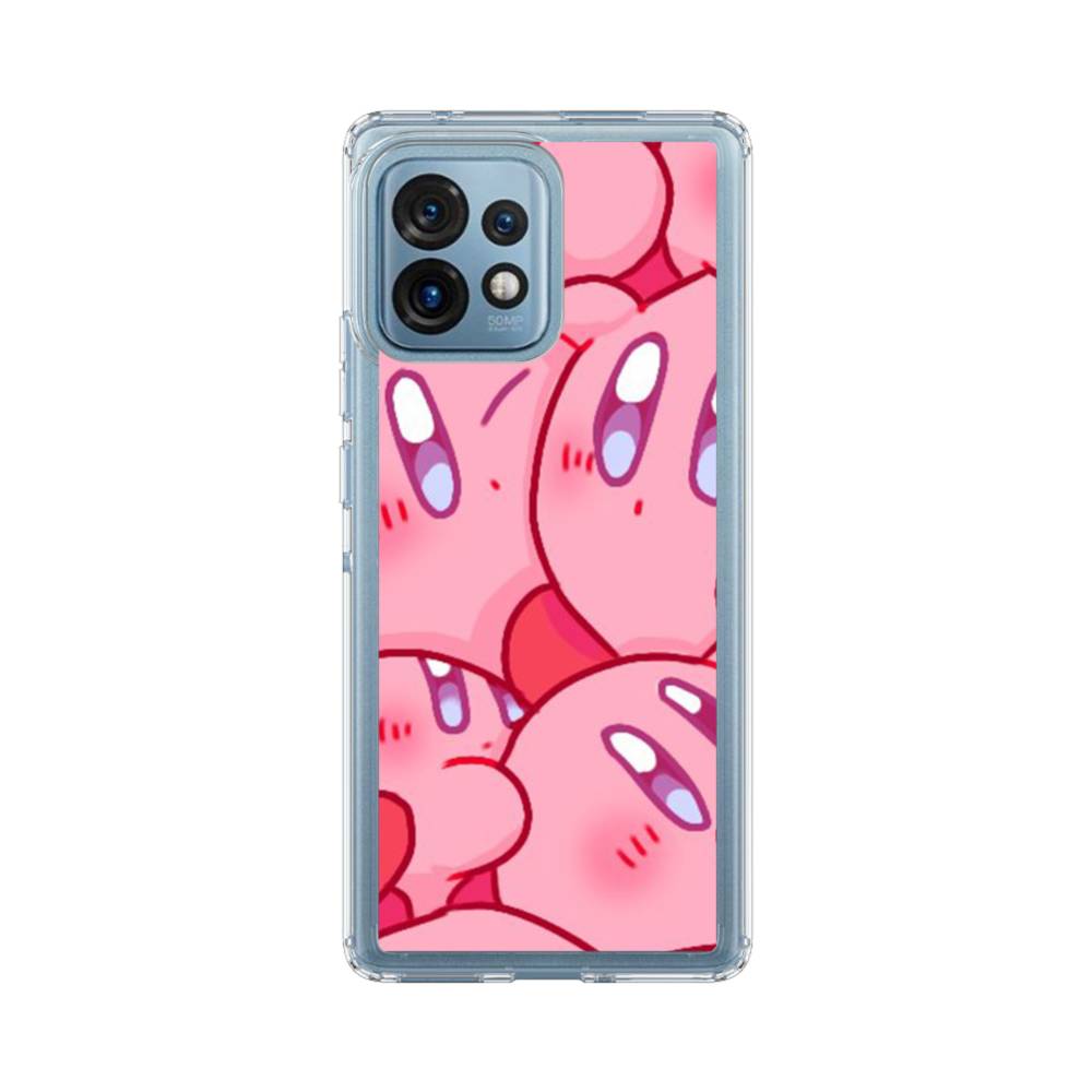 Pink Kirby Motorola Edge Plus 2023 Clear Case