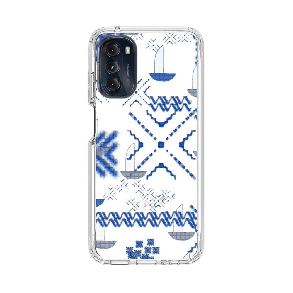 Louis Vuitton Monogram x Supreme Logo Motorola Moto G10/G20/G30 Clear Case