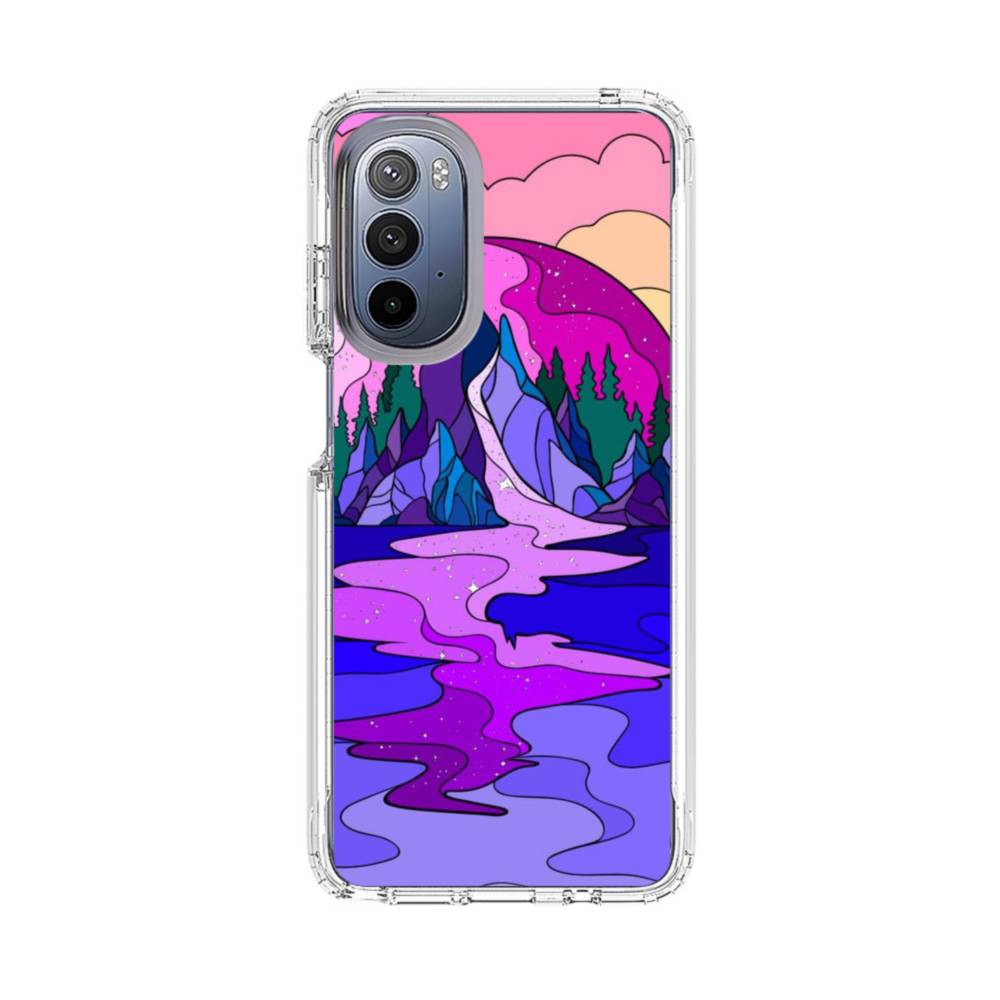 Purple LV Motorola Moto G Stylus 5G (2022) Clear Case