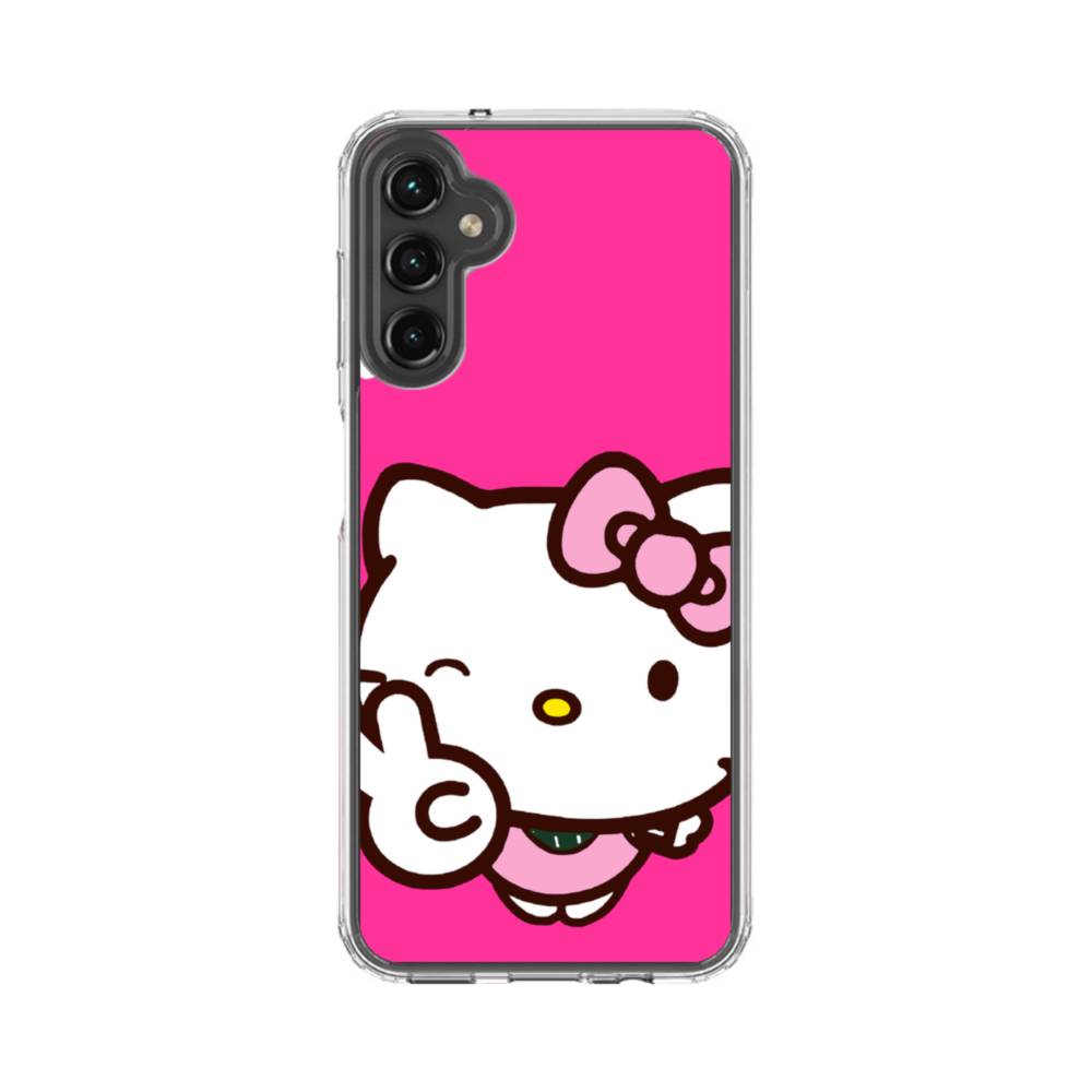 Pink Hello Kitty Samsung Galaxy Z Flip 5 Clear Case