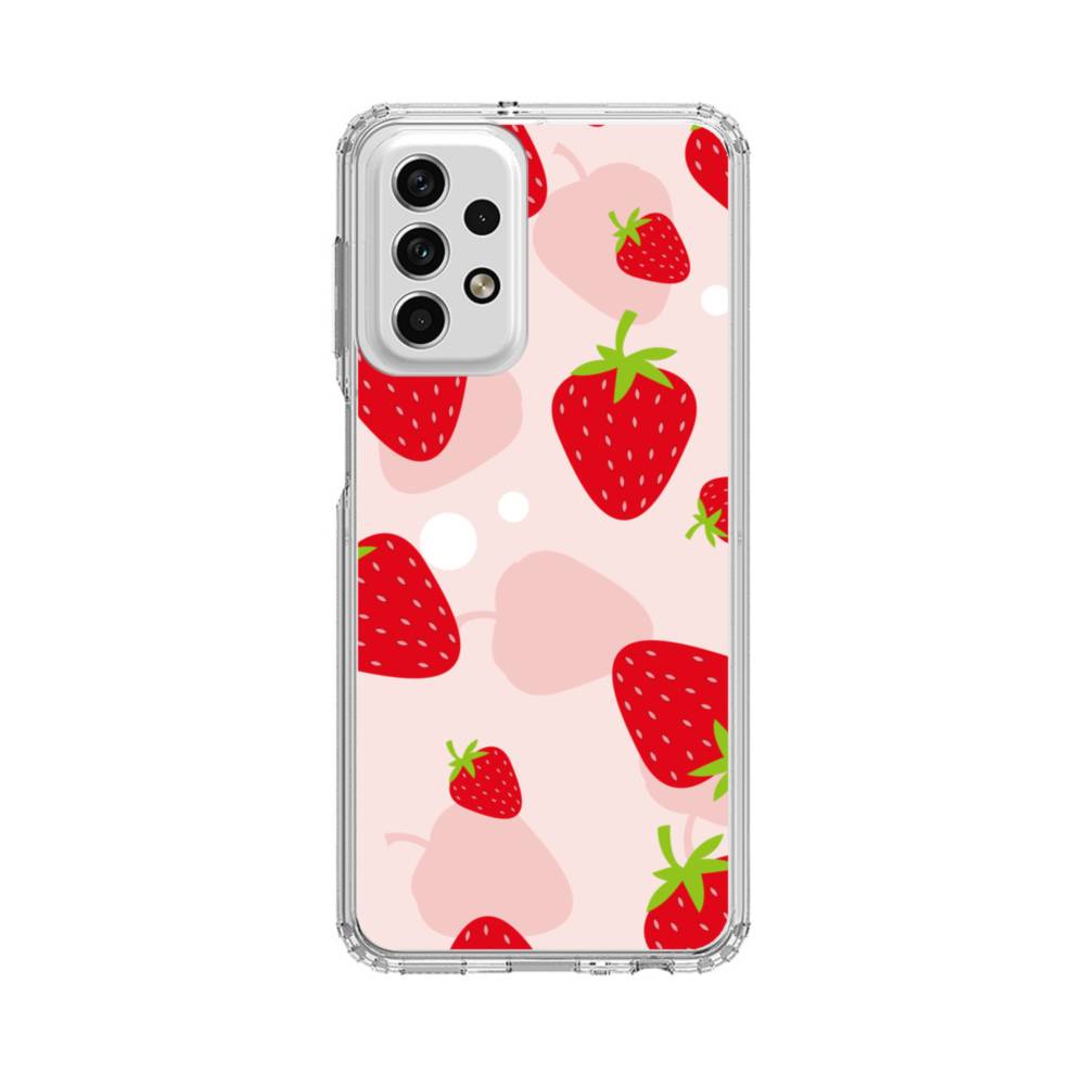 Cute Red Strawberry Samsung Galaxy A23 (5G) Clear Case | Case-Custom