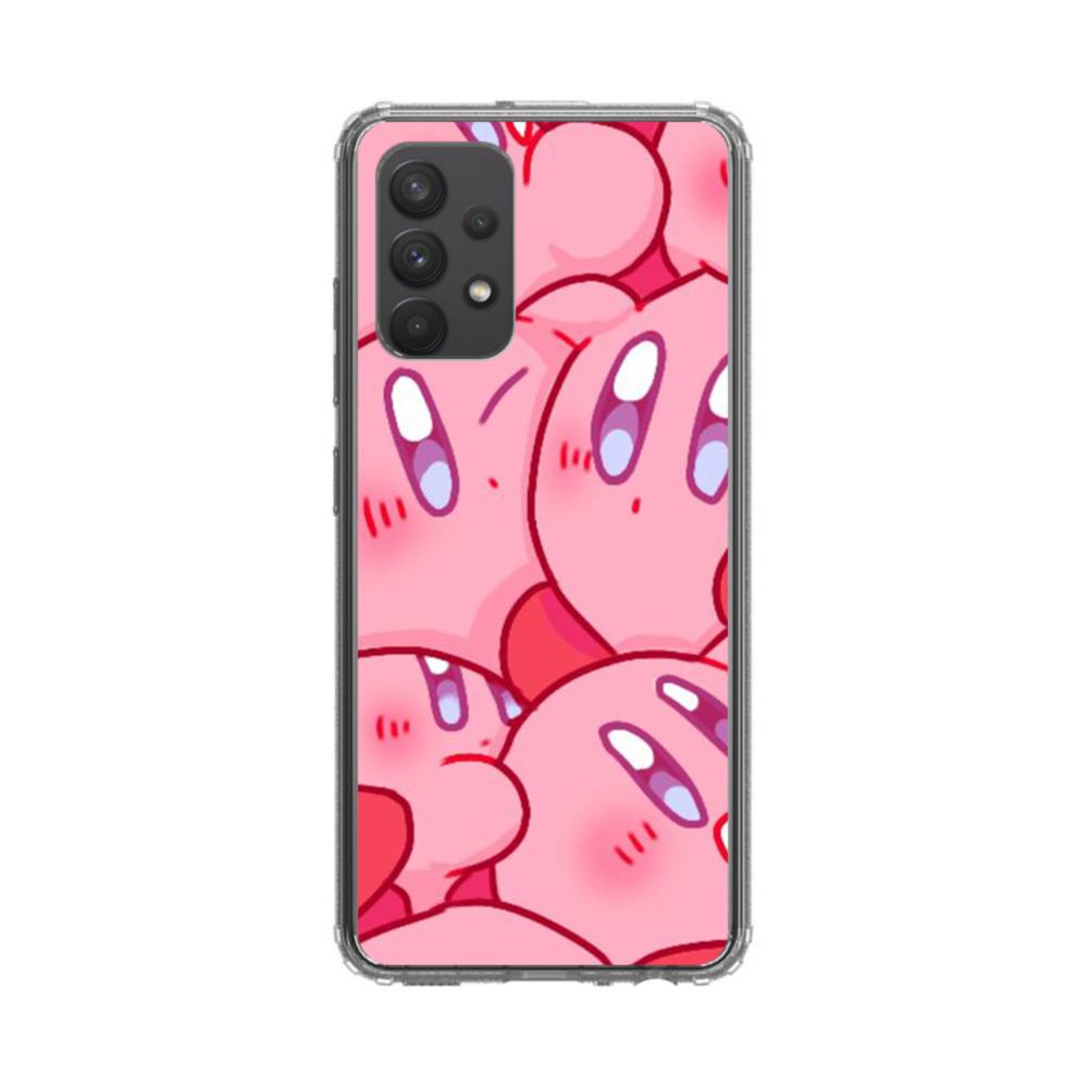 Pink Kirby Samsung Galaxy A32 5G Clear Case Case Custom