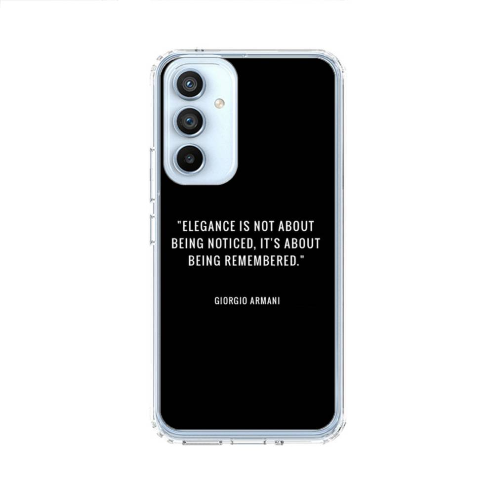 Giorgio Armani Quote Samsung Galaxy A54 5G Clear Case