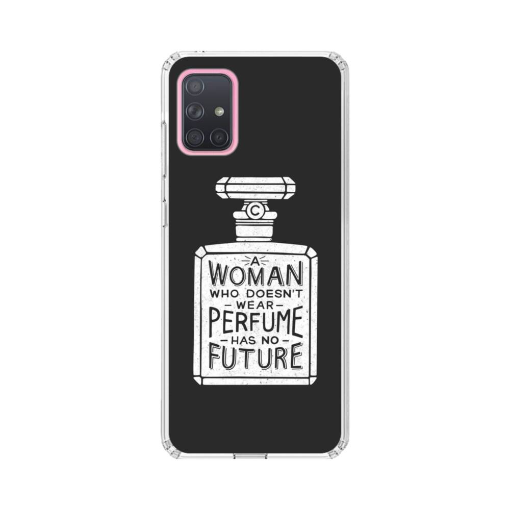 Drawing Perfume Bottle With Coco Chanel Quote Samsung Galaxy 1 5g Clear Case Case Custom