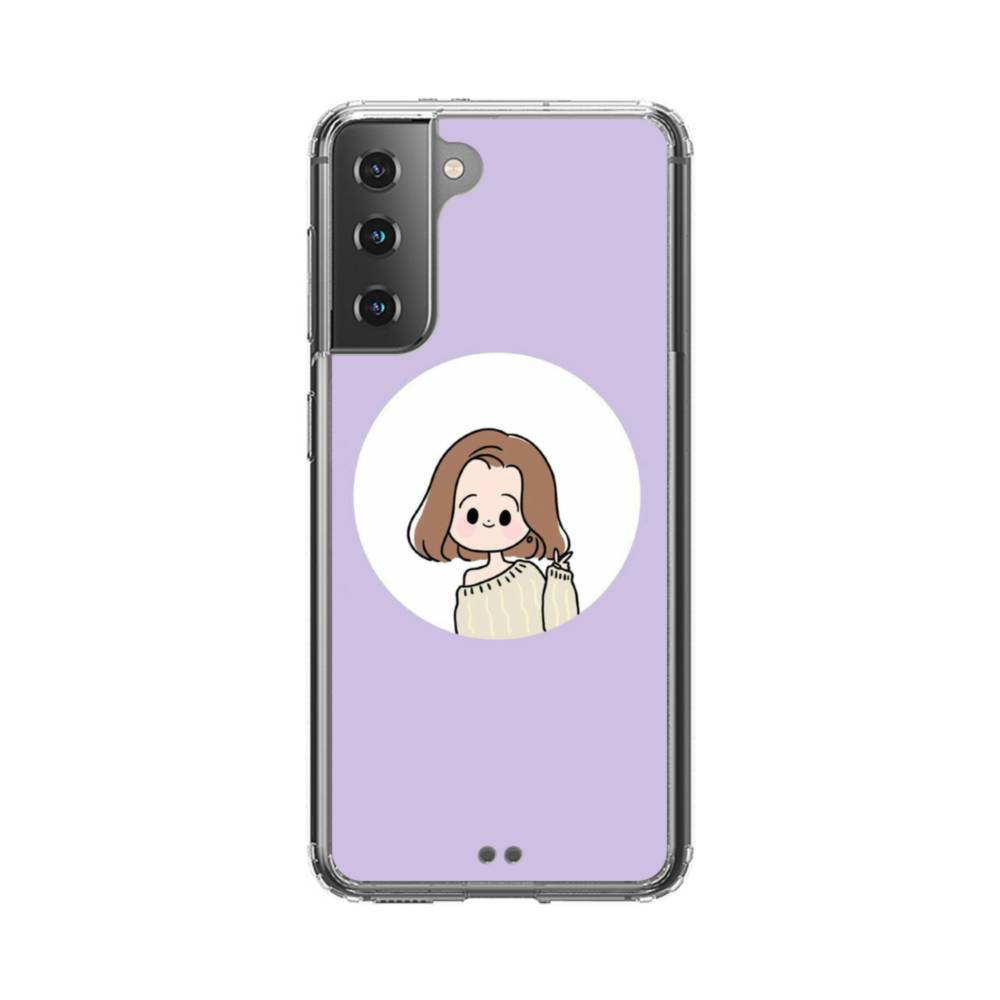 Kawaii Girl Samsung Galaxy S21 Clear Case Case Custom