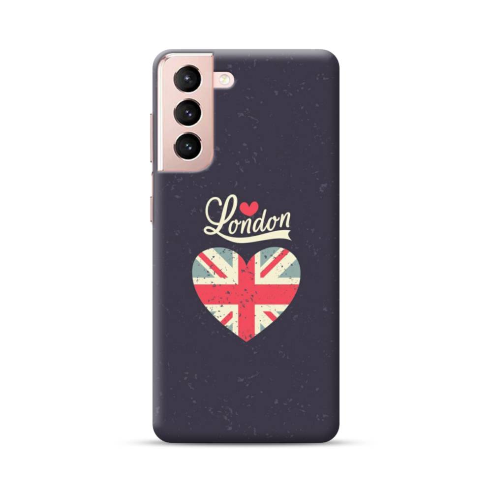 Love London With Uk Flag Heart Samsung Galaxy S21 Plus Case Case Custom