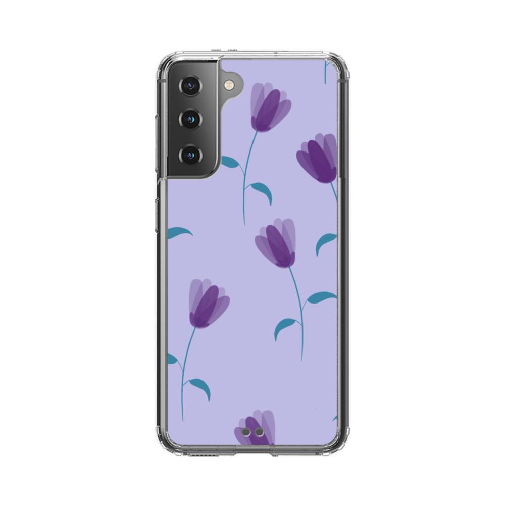 Purple Tulips Samsung Galaxy S21 Plus Clear Case Case Custom