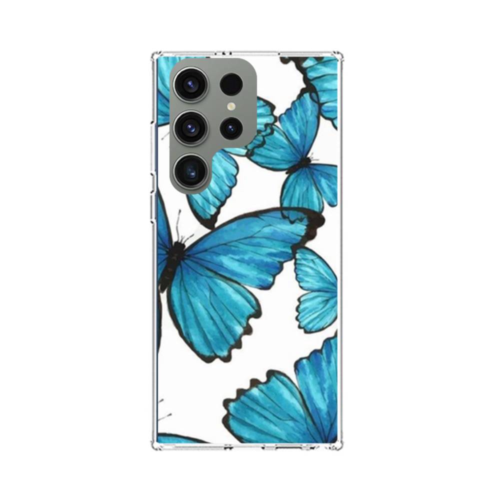 LV Butterflies Samsung Galaxy S23 Clear Case