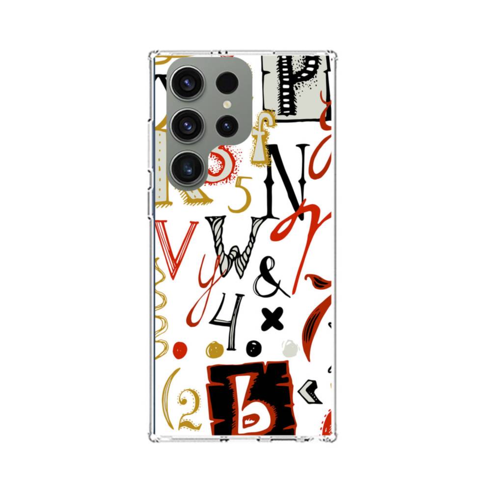 LV Doodle Samsung Galaxy S22 Ultra Clear Case