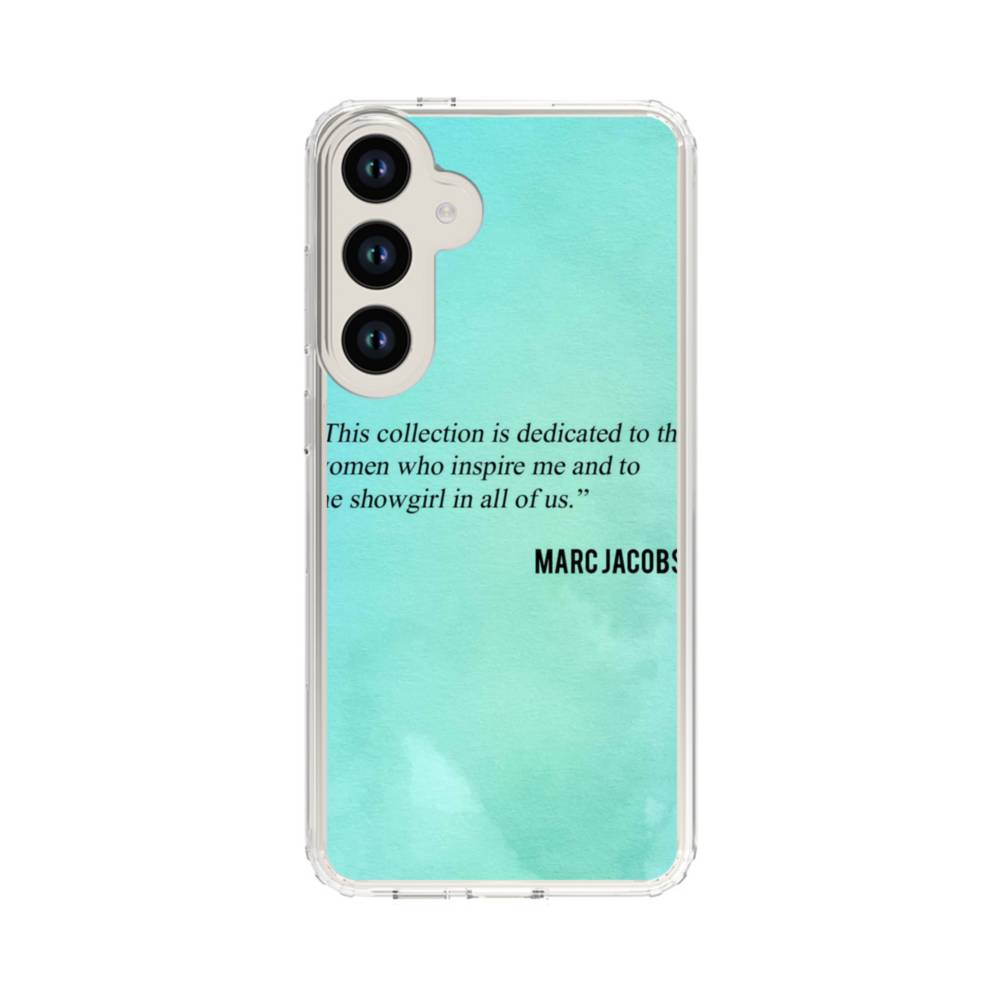 Marc Jacobs Quote Samsung Galaxy S24 Plus Clear Case Case Custom