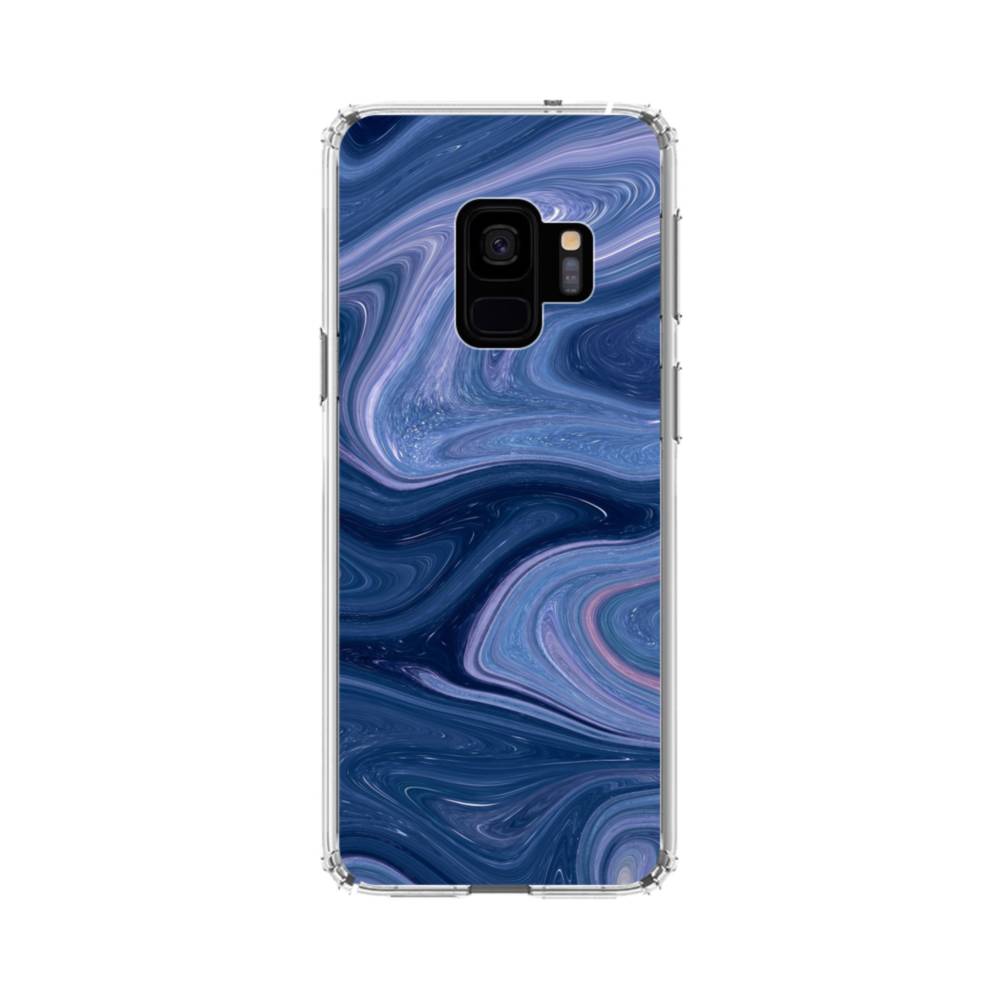 Purple Blue Marble Samsung Galaxy S9 Clear Case Case Custom