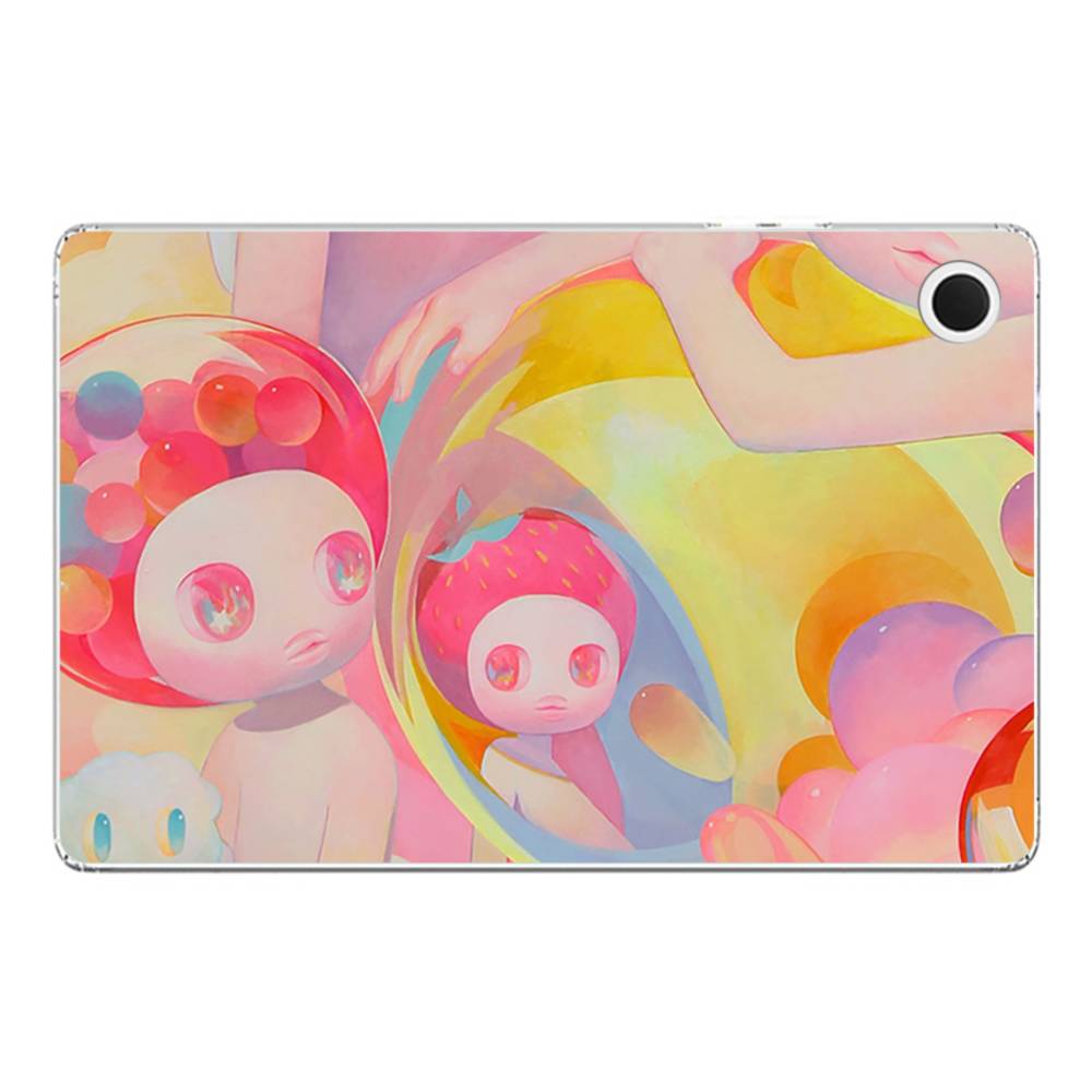 Strawberry Stickers Samsung Galaxy Tab A8 10.5 (2021) Clear Case