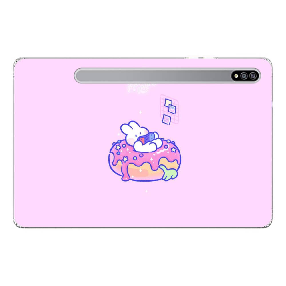 Pink Stickers Samsung Galaxy Tab S8 Clear Case