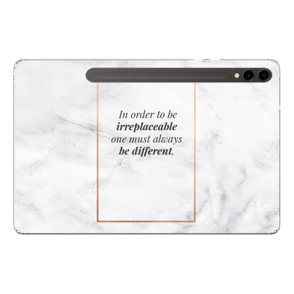 Coco Chanel Best Quote Marble Background Samsung Galaxy Z Flip 3 5G Clear  Case