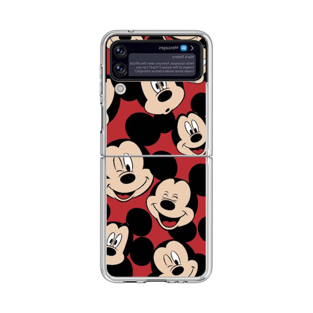 Mickey Mouse Seamless Samsung Galaxy Z Flip 4 Clear Case Case Custom