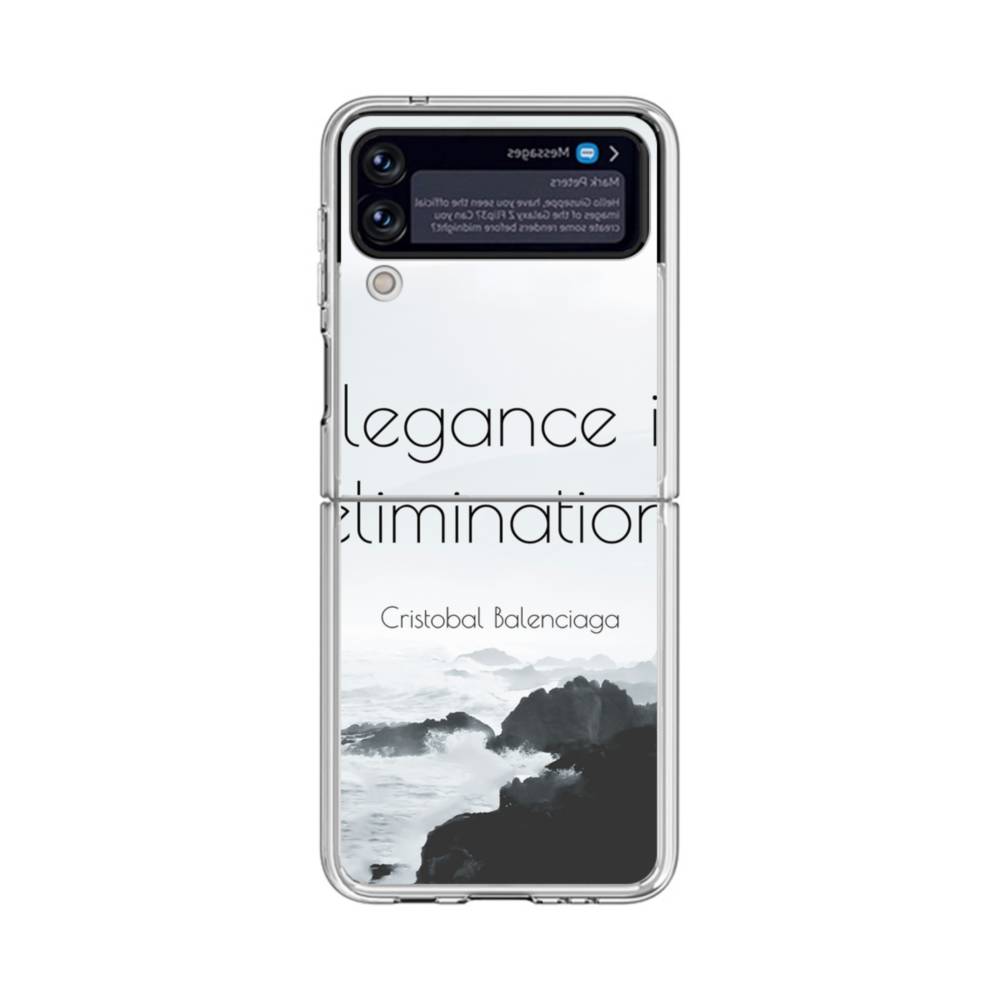 Cristobal Balenciaga Quote Elegance Is Elimination Samsung Galaxy