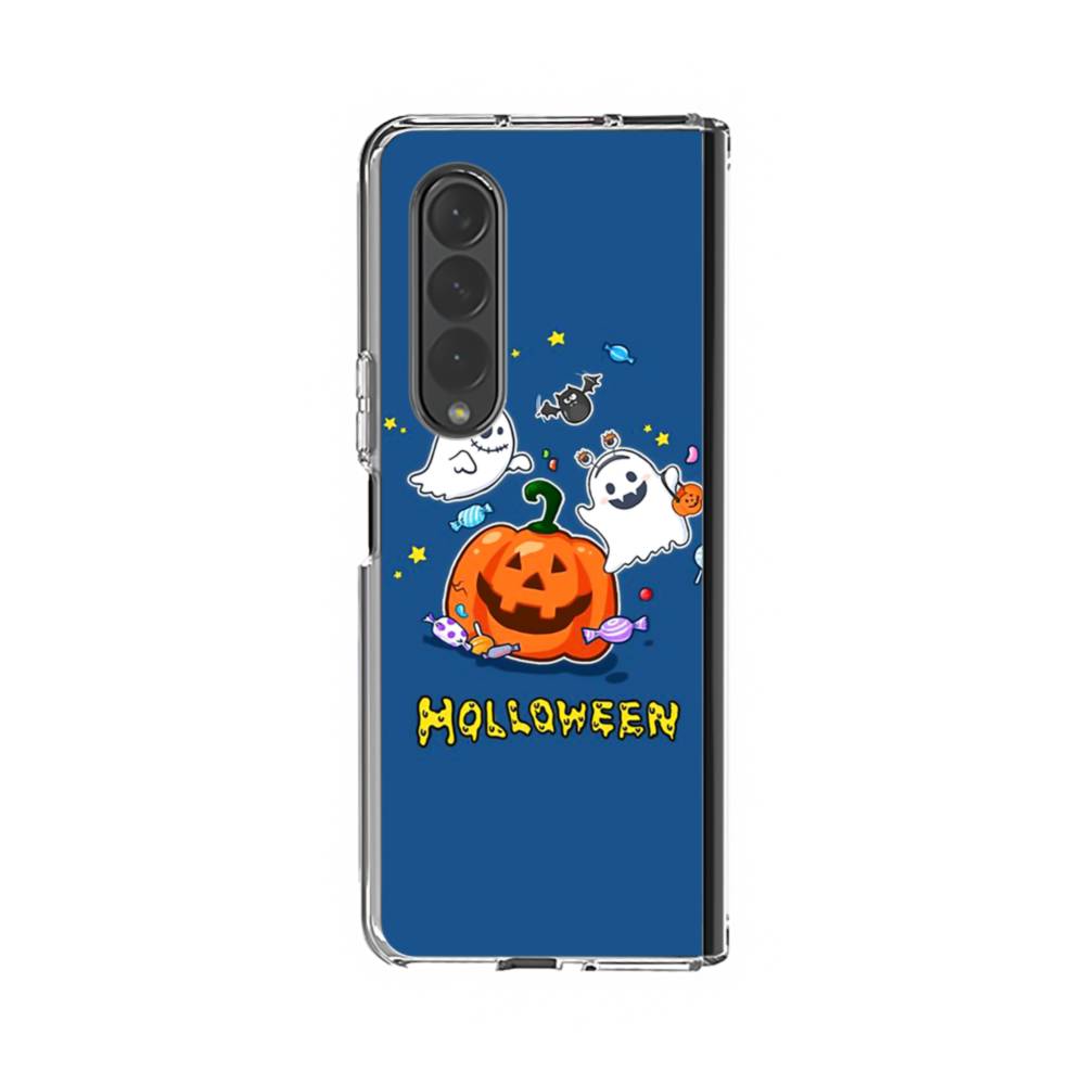 Happy Halloween Celebration Samsung Galaxy Z Fold 3 5G Clear Case 