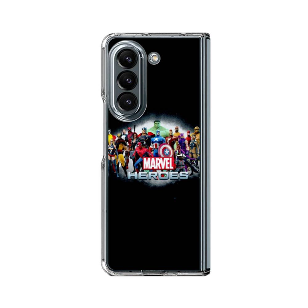 Marvel Heroes Samsung Galaxy Z Fold 5 Clear Case Case Custom