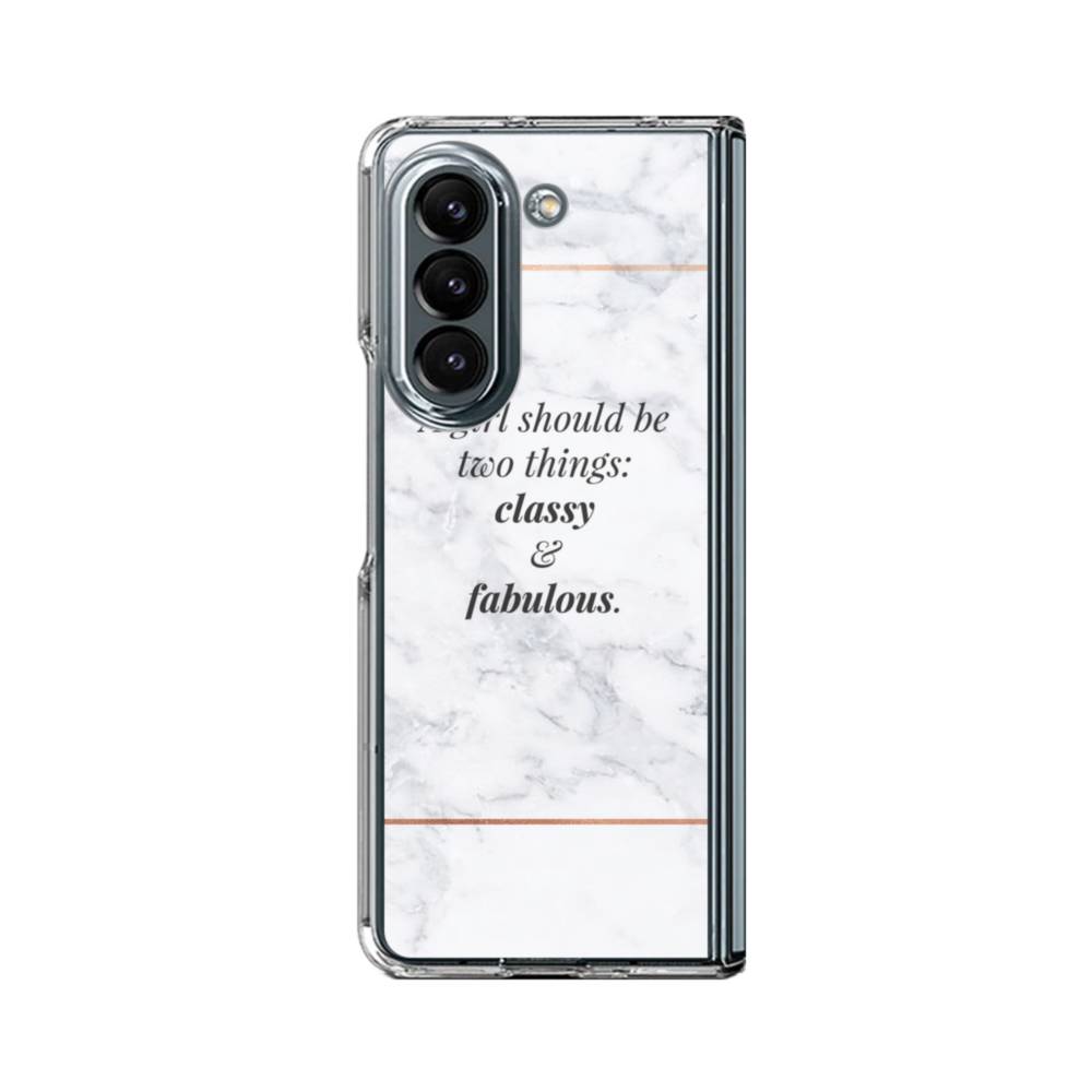 Coco Chanel Quote Classy And Fabulous Samsung Galaxy Z Fold 5