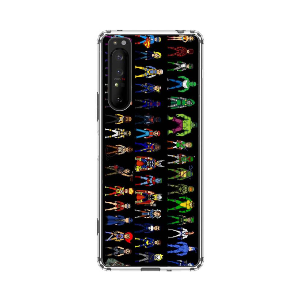 Famous Game Characters Collage Sony Xperia 1 II Clear Case | Case-Custom