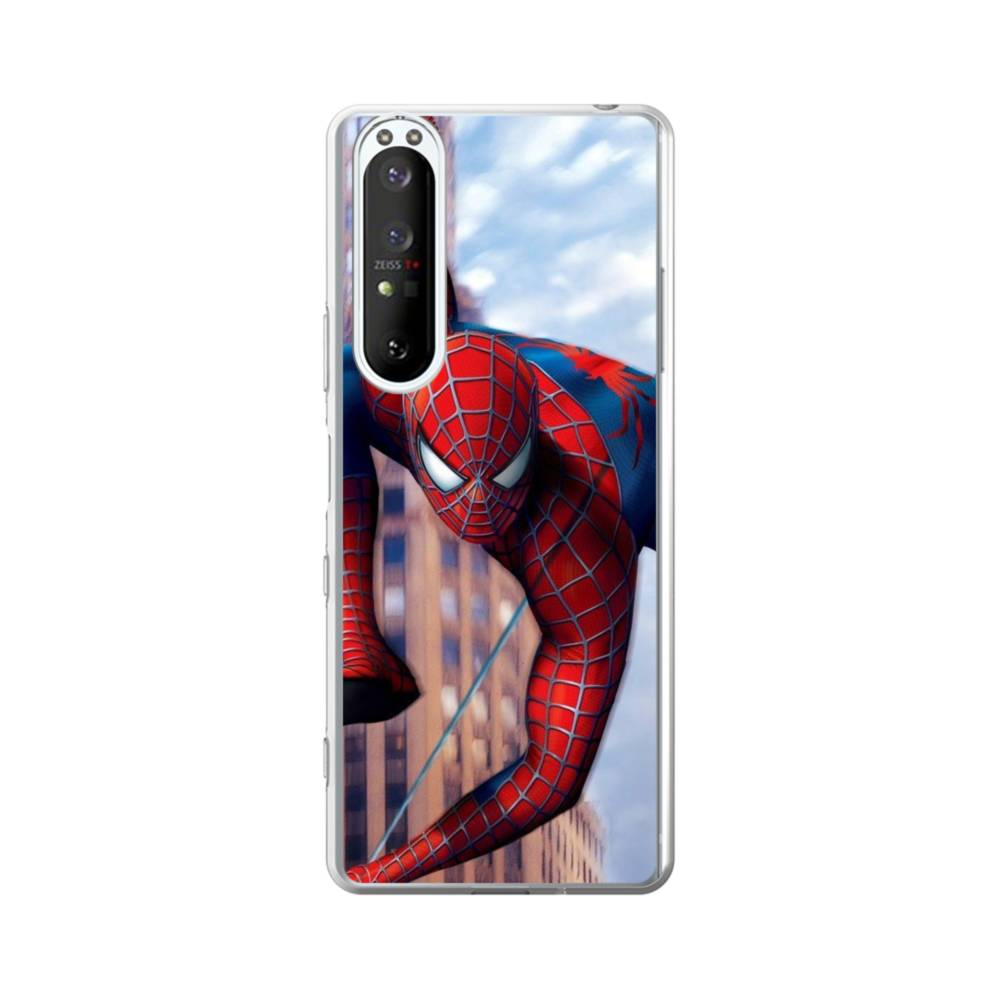 opwinding Infrarood Moderator Spiderman Marvel Sony Xperia 1 III Clear Case | Case-Custom