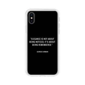 Armani iPhone XS Max Clear Cases Case Custom